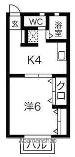 トマト一番館【1階】の間取り