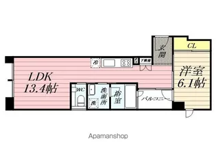 神奈川県横浜市神奈川区子安通3丁目【マンション】の間取り