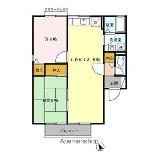 グリーンヒルズ三国が丘 A棟【2階】の間取り