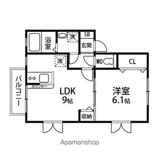 ロワーエ・日吉台【101号室】の間取り