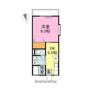 ベル住吉【201号室】の間取り