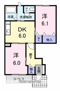 メゾンあゆみA【1階】の間取り