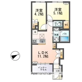 アーバンヒルズ(URBAN HILLS)【1階】の間取り