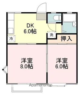 エスライトヒルズC【2階】の間取り