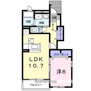 プレジャーヒルズ湘南【1階】の間取り