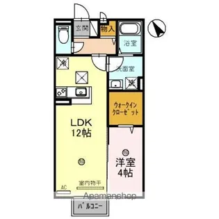 モナリエイースト【1階】の間取り