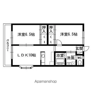 ディアコートⅠ【101号室】の間取り