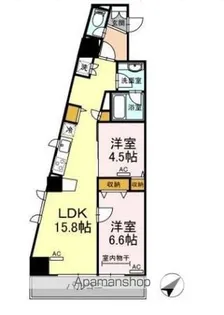 東京都品川区大崎2丁目【マンション】の間取り