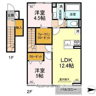 メゾンFー1【2階】の間取り