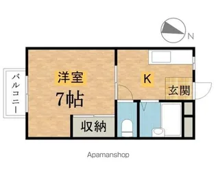 エルパティオ【105号室】の間取り