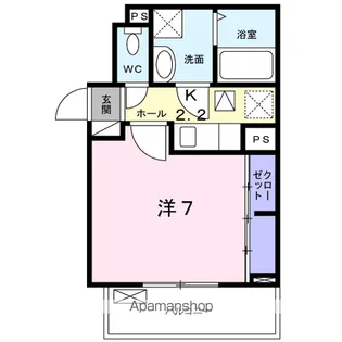グレイスコートA【1階】の間取り