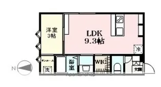 LA RUCHE TONYA【205号室】の間取り