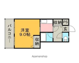 フラワーガーデン【302号室】の間取り