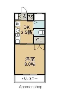 ミッキーハウス【206号室】の間取り