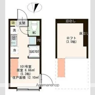 アルブル小岩【1階】の間取り