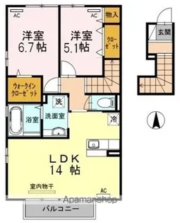 HIMIKOⅣ【2階】の間取り