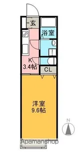 コーポ加納3【1階】の間取り