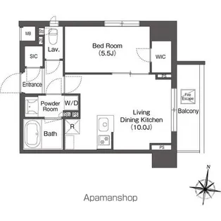 コンフォリア森下リバーサイド【2階】の間取り