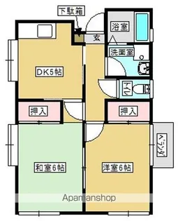 インターグリーンハイツⅠ【2階】の間取り