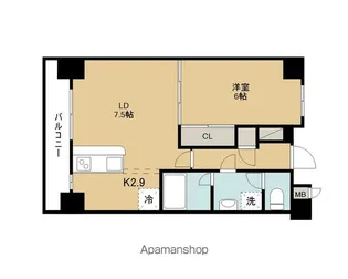 プラッツ木町【3階】の間取り