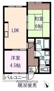 JCアネックス【106号室】の間取り