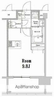 エンクレストベイ天神EAST【2階】の間取り