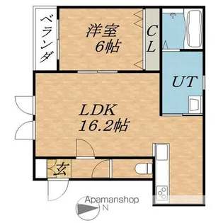 ルゼルN【1階】の間取り