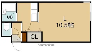 クレステージ宮前【1階】の間取り