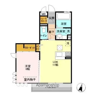 薬円台壱番館 A【1階】の間取り