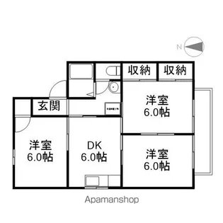 プチメゾンマリエール【202号室】の間取り