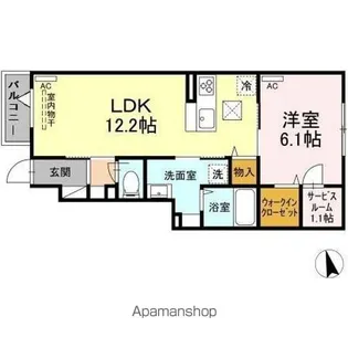 アヴァンス細田【1階】の間取り