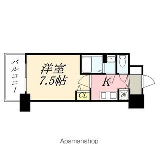 ディームス江坂【13階】の間取り