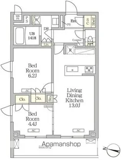 ミレーネ滝野川【5階】の間取り
