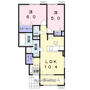 クラール東村 K【1階】の間取り