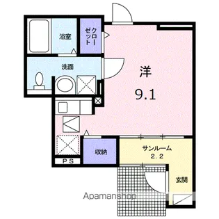 メゾン メルヴェーユⅠ【1階】の間取り