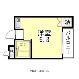 ハイツ日岡【4階】の間取り