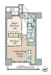 クレストコート本郷三丁目【7階】の間取り