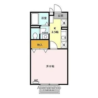 ヴィラ梅小路 B【2階】の間取り