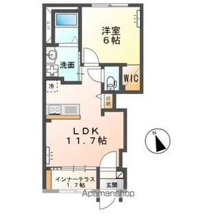 ハッピークローバーⅡ【1階】の間取り