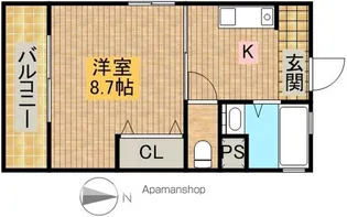 シャルムスワン【3階】の間取り
