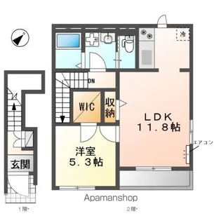 レジデンス【2階】の間取り