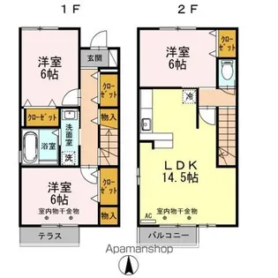 イラーレ【1階】の間取り