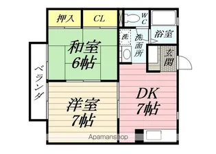 HG宮谷A棟【1階】の間取り
