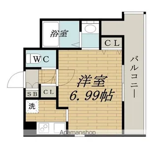 ラフォンテ十三【803号室】の間取り