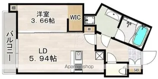 C CHARMANT HAKATA【802号室】の間取り