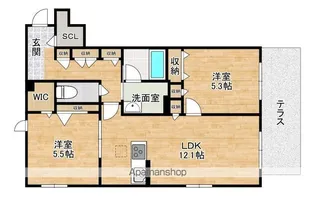 リヴェール【1階】の間取り