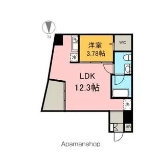 シャトー&ホテル名駅南2ND【1102号室】の間取り
