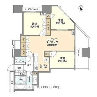 アトラスブランズタワー三河島【12階】の間取り