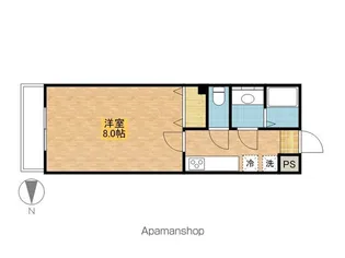 シティマンション木町通【8階】の間取り