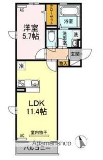 ハウスグラーサー【303号室】の間取り